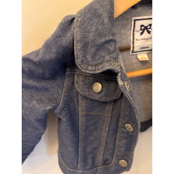 Toddler Girls Gymboree Soft Stretch Denim Snap Jean Jacket 12-24 Mo Excellent - Picture 6 of 7